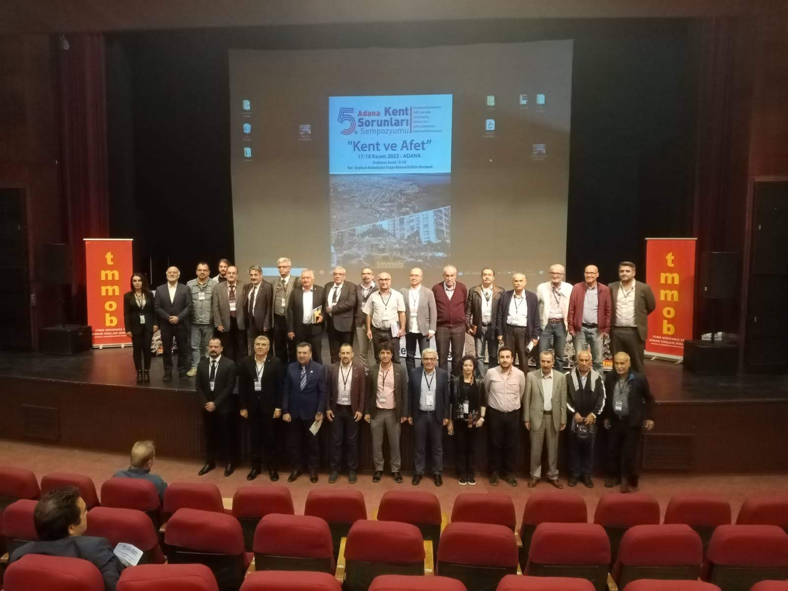 ADANA KENT SORUNLARI SEMPOZYUMU ‘NA KATILDIK (17-18.11.2023)  “KENT ve AFET”