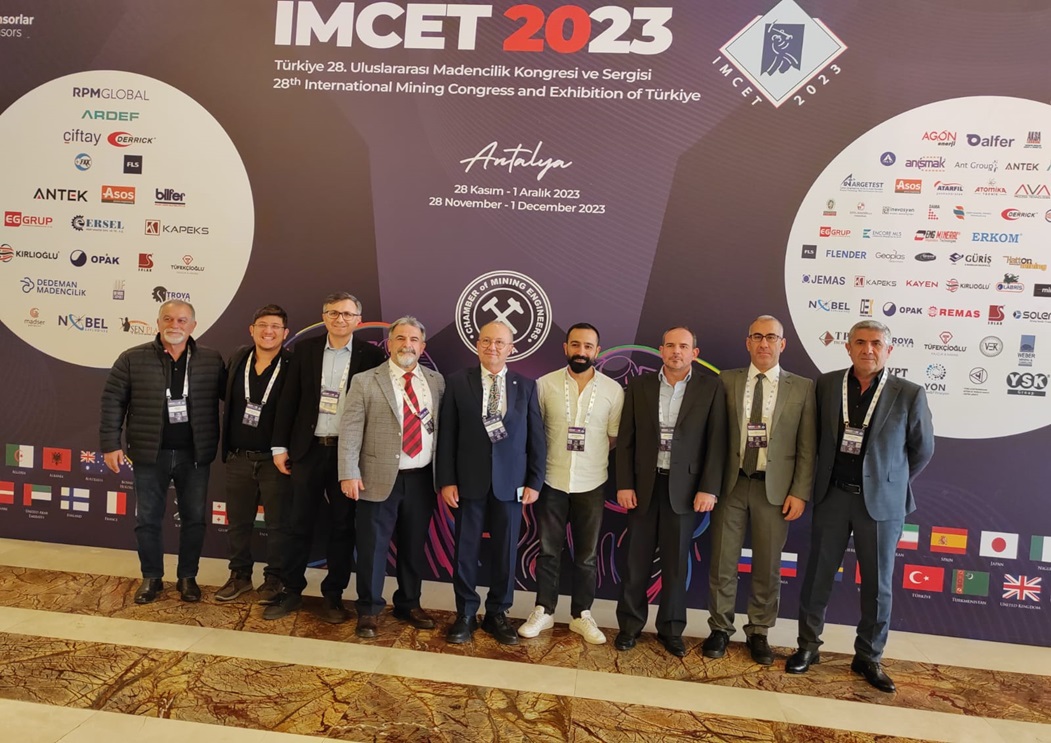 28.ULUSLARARASI MADENCİLİK KONGRESİ VE SERGİSİ IMCET-2023’E KATILDIK (28.11-1.12.2023)