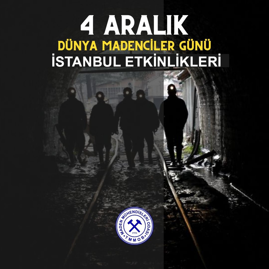 4 Aralık Dünya Madenciler Günü İstanbul Etkinlik Programı
