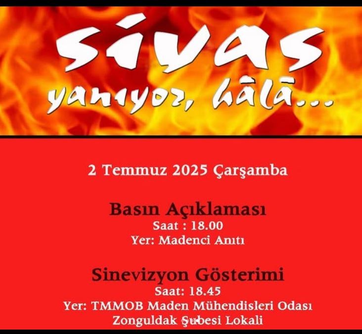 Sivas’ı Unutmadık: Katliamın 32. Yılında Adalet ve Hafıza Vurgusu