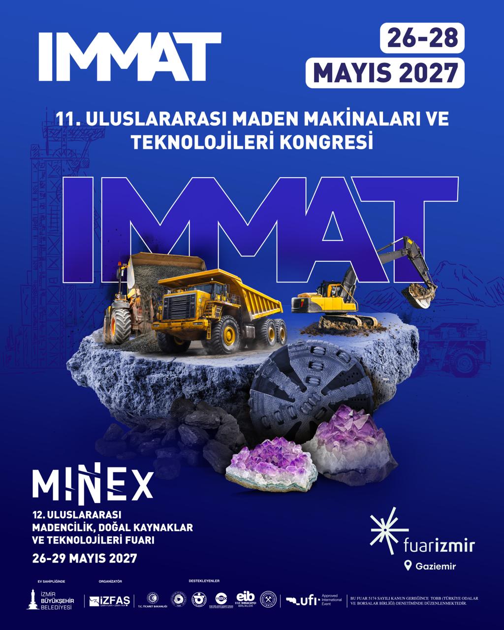 11. ULUSLARARASI MADEN MAKİNALARI VE TEKNOLOJİLERİ KONGRESİ İZMİR