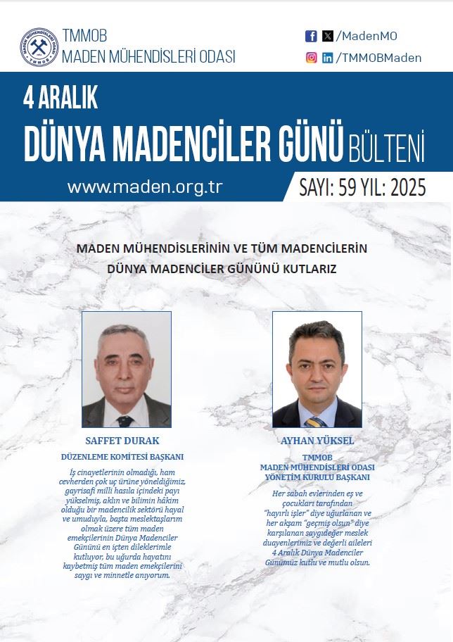 1129 DÜNYA MADENCİLER GÜNÜ BÜLTENİ