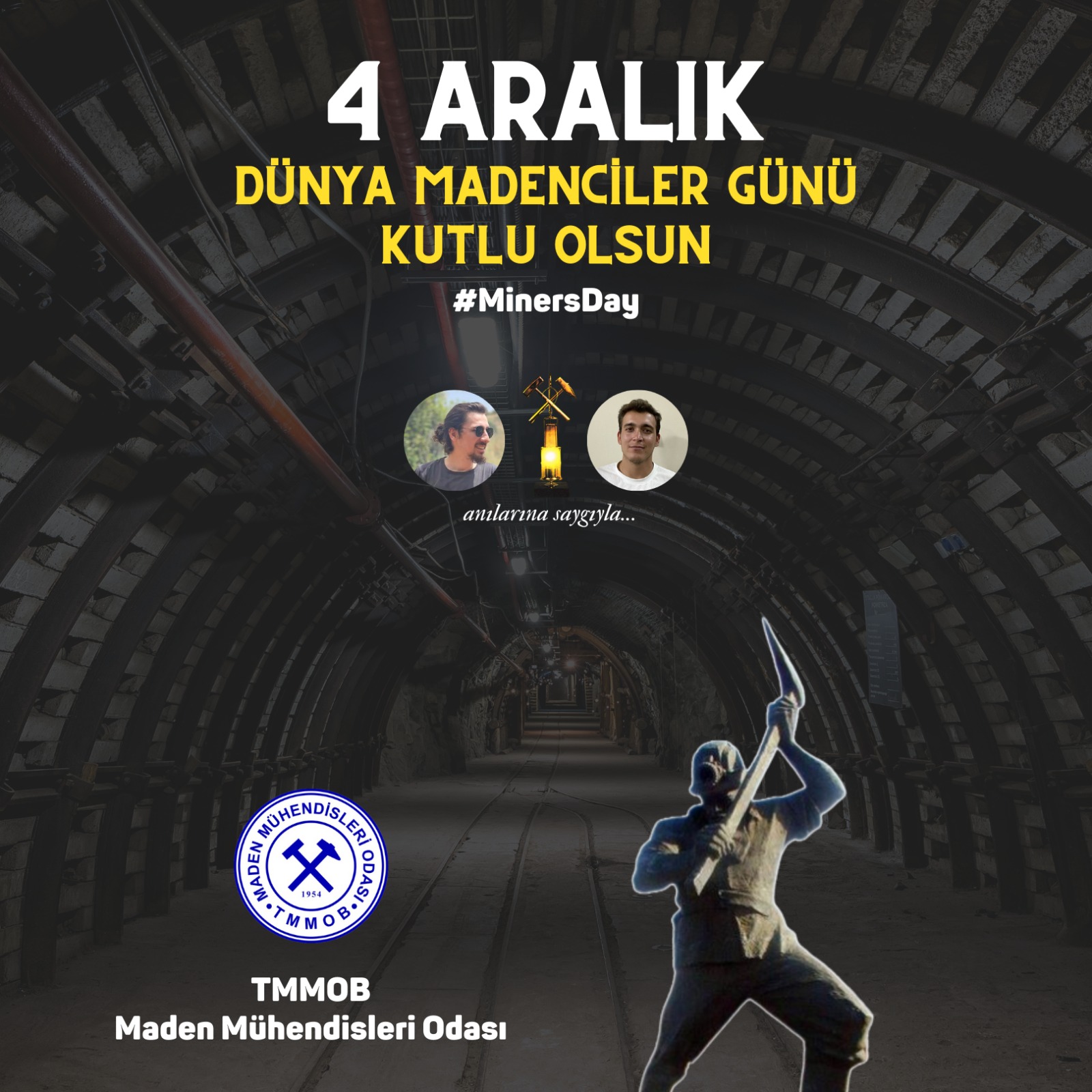 4 Aralık Dünya Madenciler Günümüz kutlu olsun.