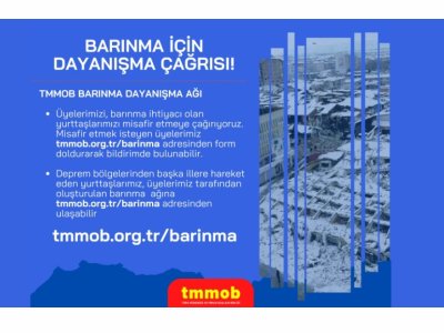 TMMOB BARINMA AĞI İÇİN ÇAĞRI!