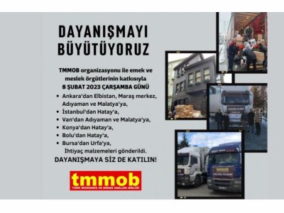 DAYANIŞMAYI BÜYÜTÜYORUZ!