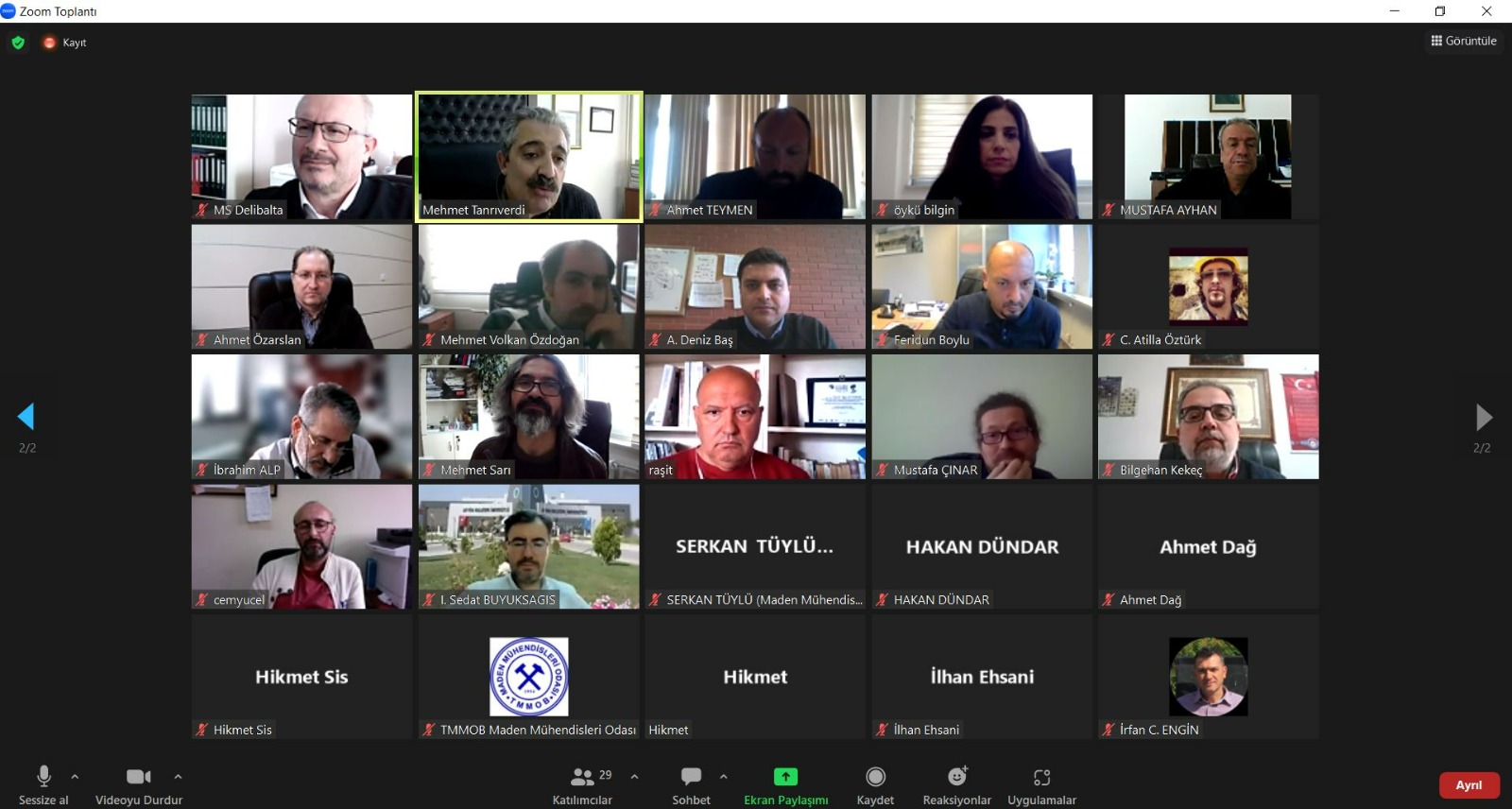 BÖLÜM BAŞKANLARI TOPLANTISI GERÇEKLEŞTİRİLDİ