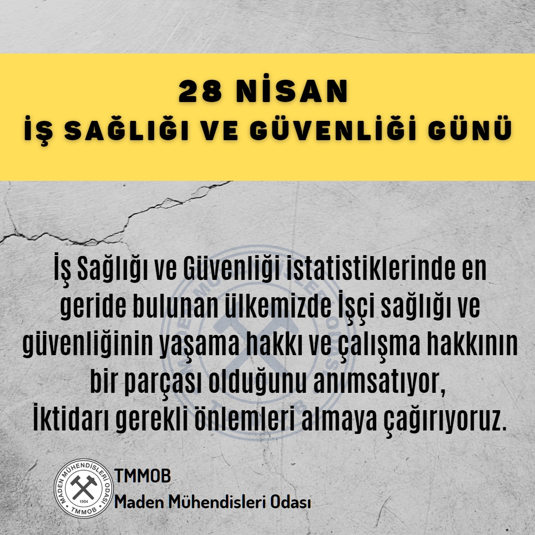 28 Nisan İş Sağlığı ve Güvenliği Günü
