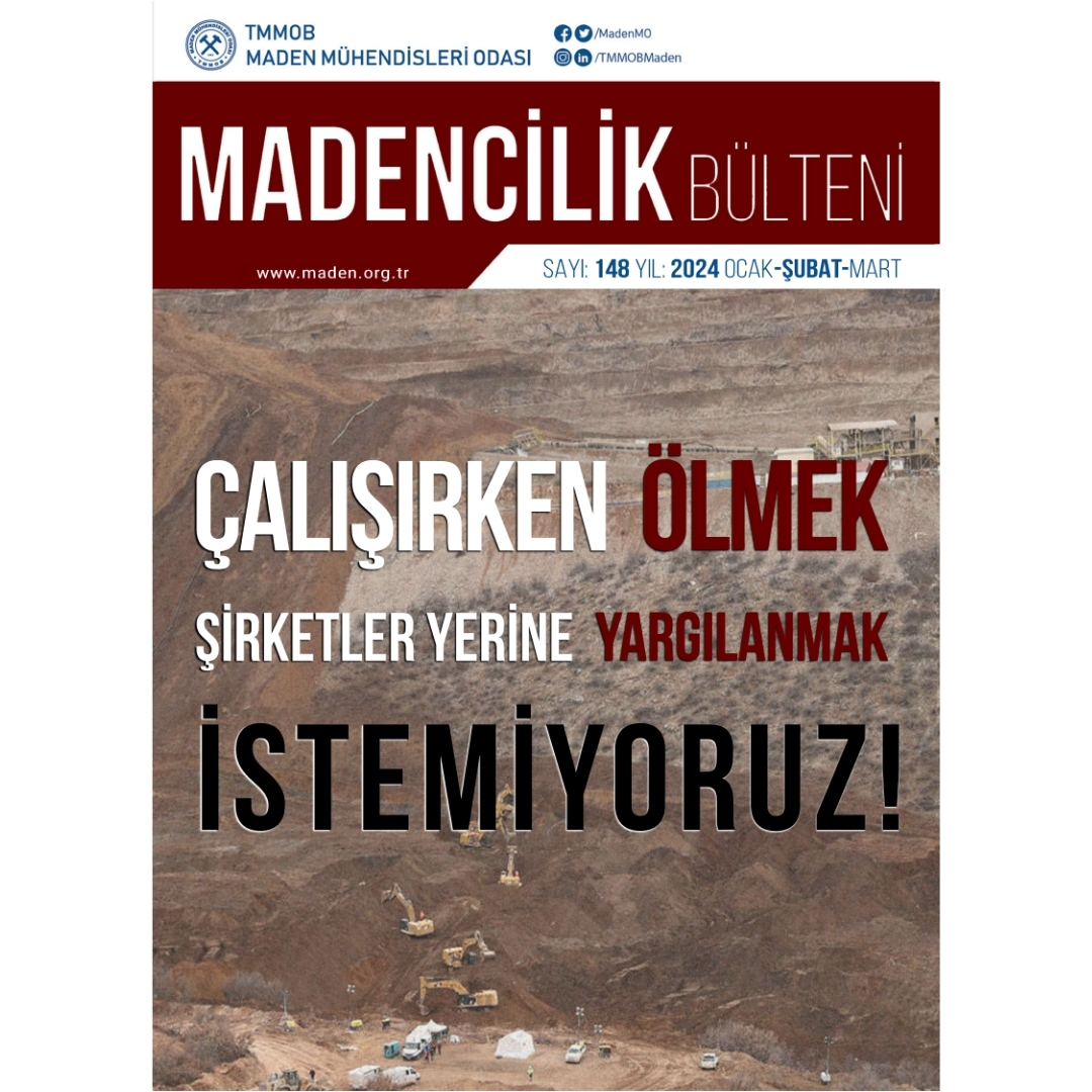 MADENCİLİK BÜLTENİ 148. SAYI YAYIMLANDI! 