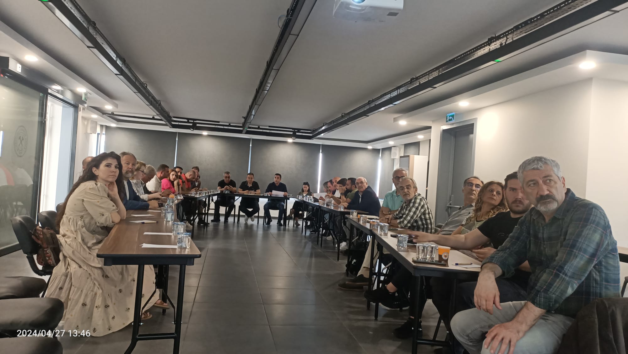 TMMOB MADEN MÜHENDİSLERİ ODASI MERKEZ VE ŞUBELER TOPLANTISI 27 NİSAN 2024 CUMARTESİ GÜNÜ ODAMIZ GENEL MERKEZ HİZMET BİNASINDA GERÇEKLEŞTİRİLDİ.