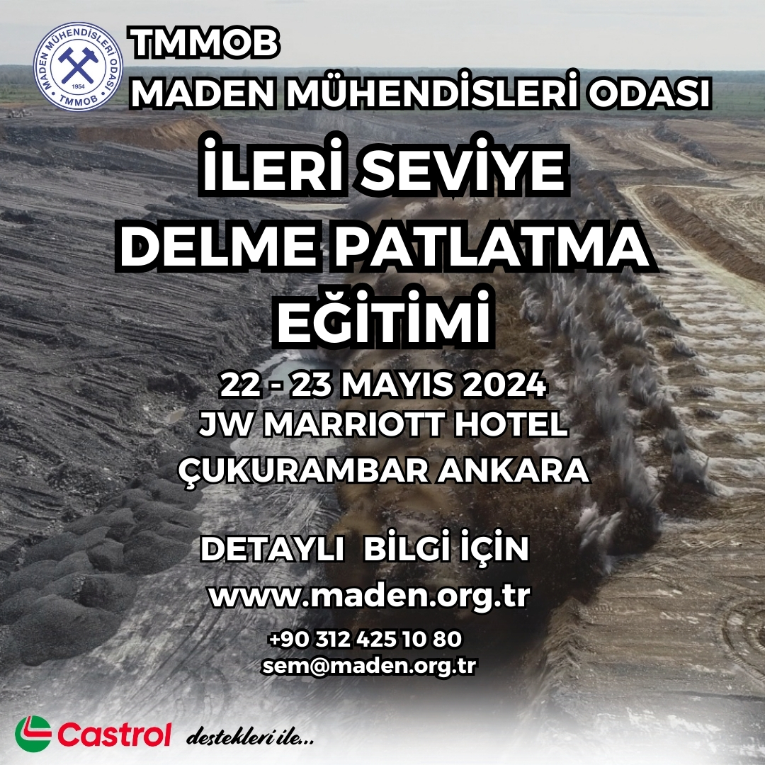 İLERİ SEVİYE DELME PATLATMA EĞİTİMİ DÜZENLENMİŞTİR.