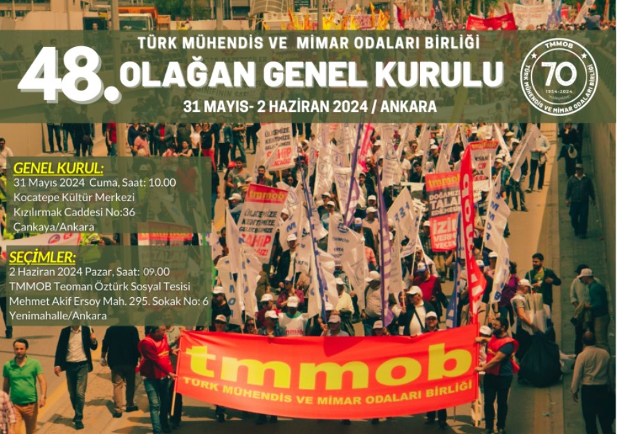 TMMOB 48. OLAĞAN GENEL KURULU TOPLANIYOR!