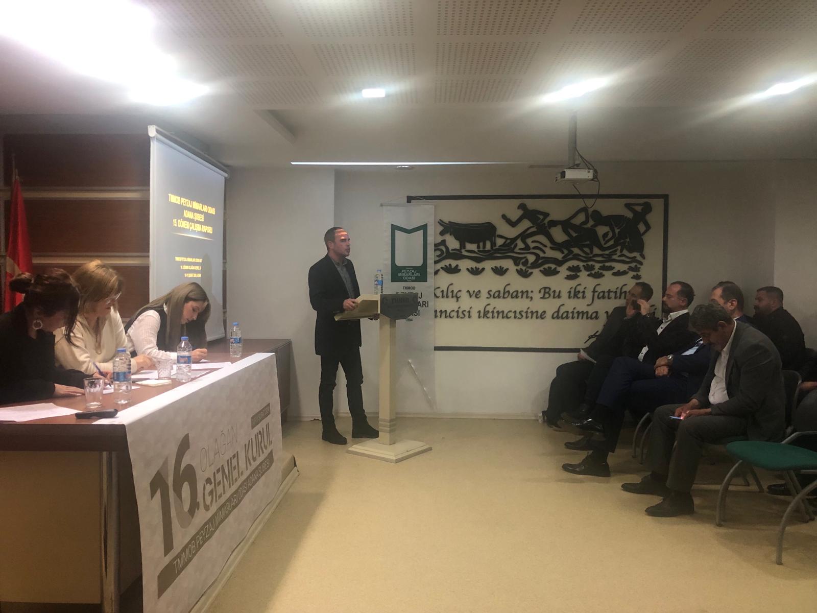 TMMOB ODALARININ ADANA ŞUBE GENEL KURULLARINA KATILDIK 