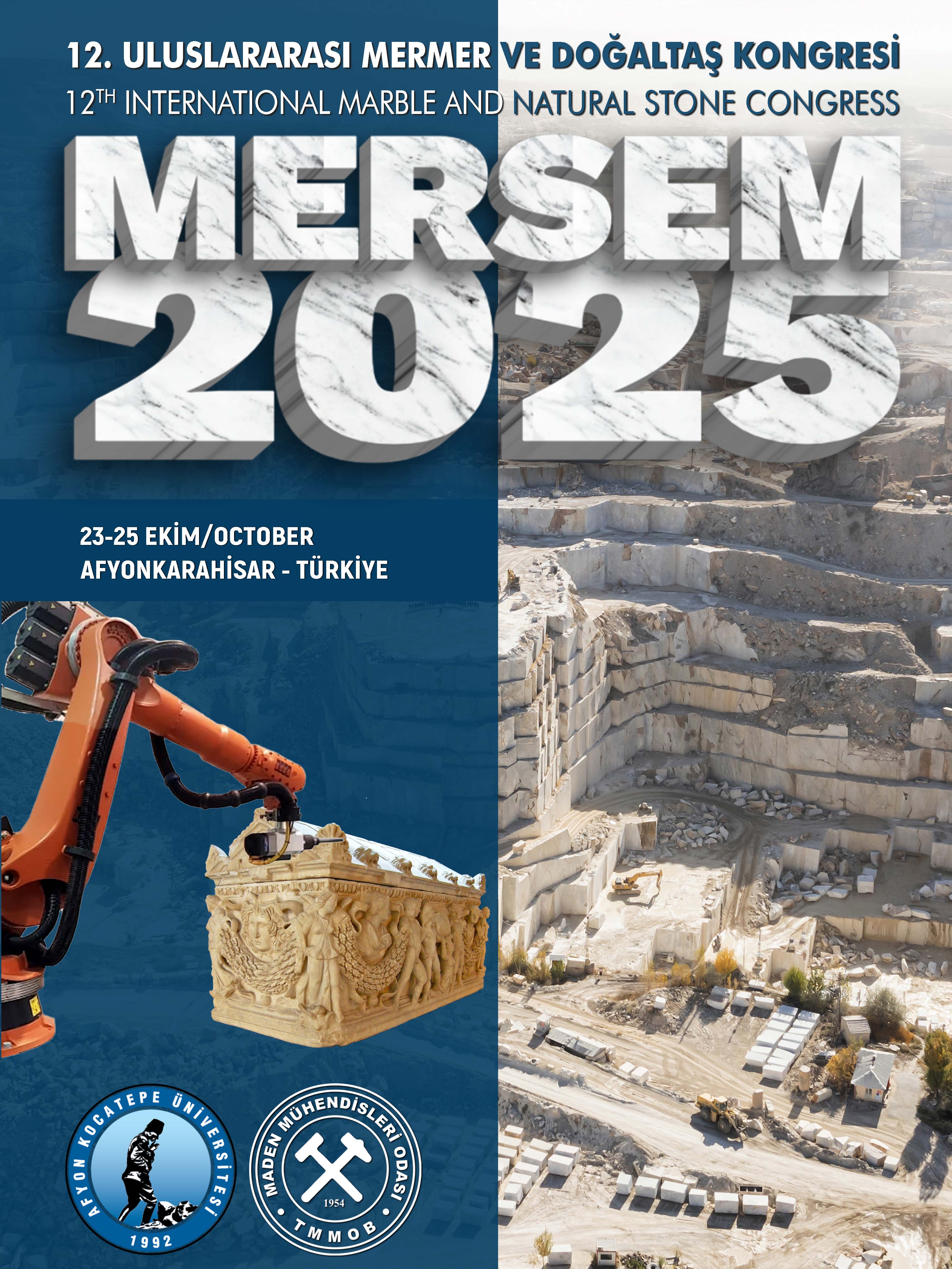 12. ULUSLARARASI MERMER VE DOĞALTAŞ KONGRESİ (MERSEM 2025)