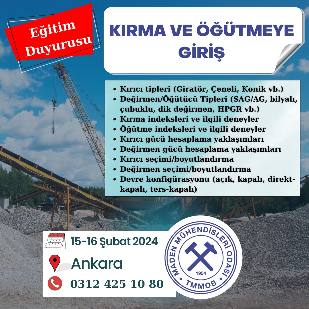 15-16 ŞUBAT 2024 TARİHLERİNDE “KIRMA VE ÖĞÜTMEYE GİRİŞ” EĞİTİMİ DÜZENLENMİŞTİR.