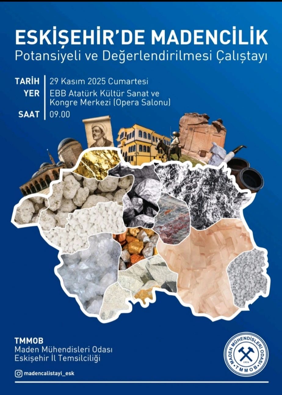 ESKİŞEHİR'DE MADENCİLİK POTANSİYELİ VE DEĞERLENDİRİLMESİ ÇALIŞTAYI