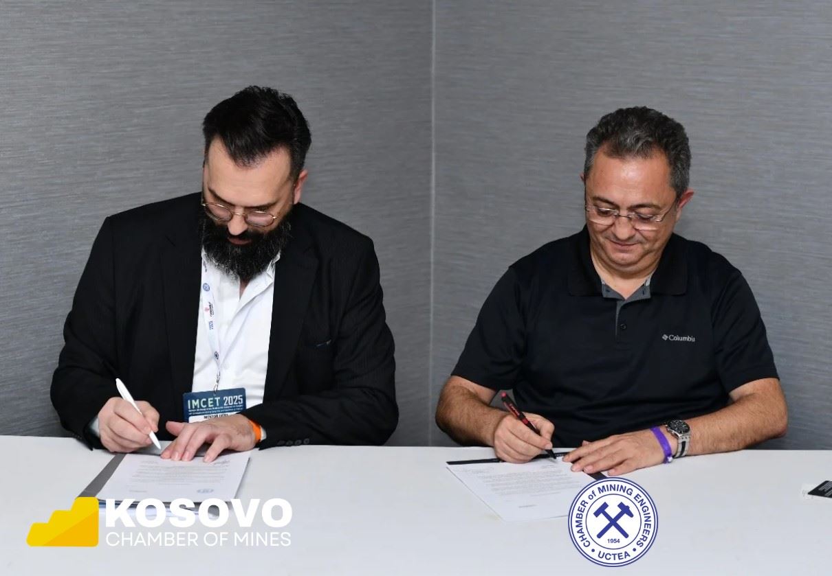 TMMOB MADEN MÜHENDİSLERİ ODASI İLE KOSOVA MADENLER ODASI ARASINDA İŞ BİRLİĞİ PROTOKOLÜ İMZALANDI.