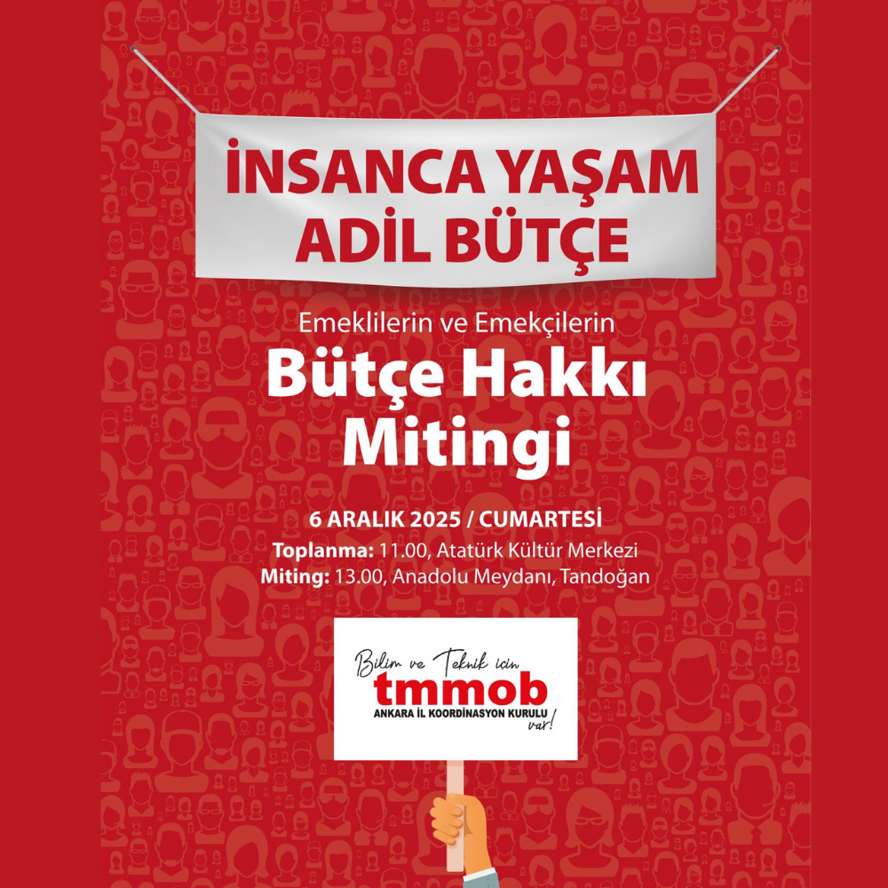 EMEKLİLERİN VE EMEKÇİLERİN GASP EDİLEN BÜTÇE HAKKI İÇİN ALANLARDAYIZ!