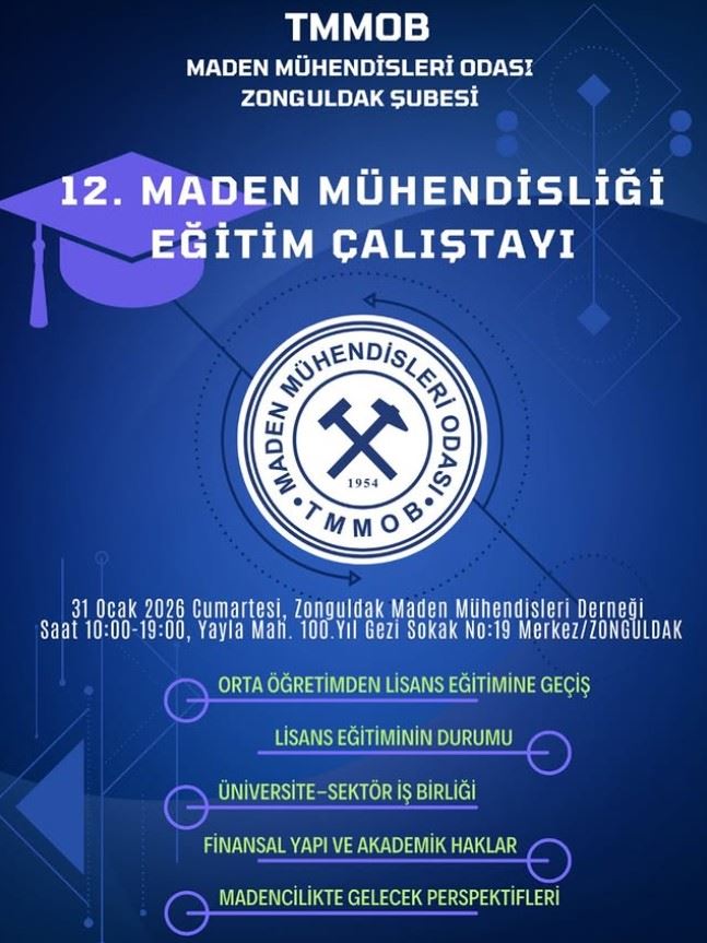 12. MADEN MÜHENDİSLİĞİ EĞİTİM ÇALIŞTAYI