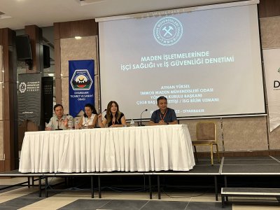 ODA BAŞKANIMIZ AYHAN YÜKSEL DİYARBAKIR`DA DÜZENLENEN MERMER İŞLETMELERİNDE İŞÇİ SAĞLIĞI VE İŞ GÜVENLİĞİ SEMPOZYUMUNA ÇAĞRILI BİLDİRİ SUNMAK ÜZERE KATILDI.
