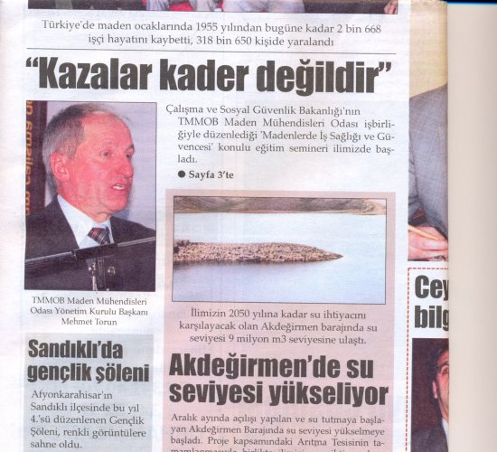 Kazalar kader değildir...