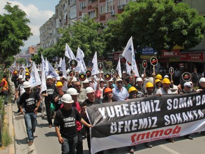 TMMOB, 15-16 HAZİRAN YILDÖNÜMÜNDE SOMA’DAYDI…