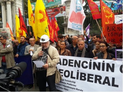 Karaman/Ermenek maden faciası protesto edildi.