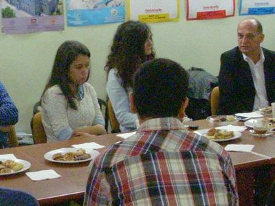 DEÜ MADEN MÜHENDİSLİĞİ BÖLÜMÜ ÖĞRENCİLERİ ODAMIZA  ZİYARETTE BULUNDULAR.(25.10.2014)