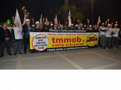 TORBA YASAYA KARŞI MEŞALELİ YÜRÜYÜŞ. (22/01/2015)