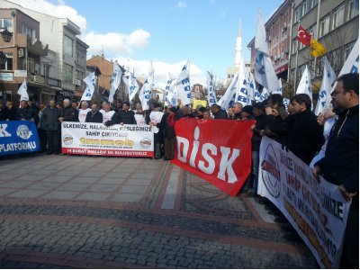 TMMOB Yürüyüşü İstanbul Kolu 10 Şubat 2015 Salı günü Edirne`den başladı.