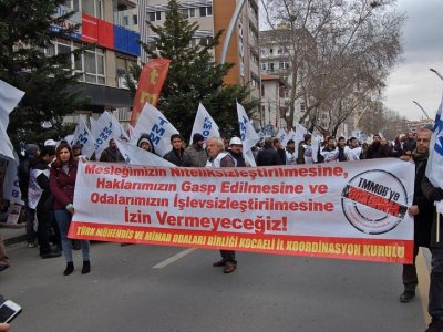 TMMOB YASASI DEĞİŞİKLİĞİNE KARŞI TMMOB OLAĞANÜSTÜ GENEL KURULU TOPLANDI