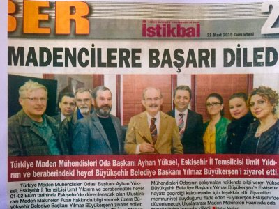 Madencilere Başarılar Diledi.