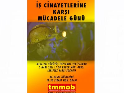 3 MART İŞ CİNAYETLERİ İLE MÜCADELE GÜNÜ MEŞALELİ YÜRÜYÜŞÜ (03/03/2015)