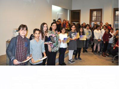 ilk ve ortaöğretim öğrencileri madencilik konulu resim sergisi açıldı.