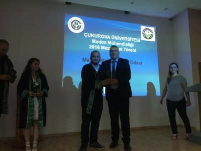 ÇUKUROVA ÜNİVERSİTESİ MADEN MÜHENDİSLİĞİ BÖLÜMÜ ÖĞRENCİLERİ MEZUNİYET TÖRENİ (21/06/2016)