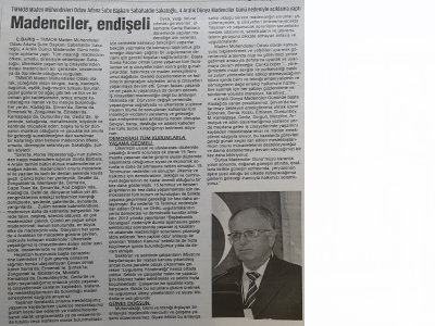 4 ARALIK DÜNYA MADENCİLER GÜNÜ BASIN AÇIKLAMASI (04/12/2016)