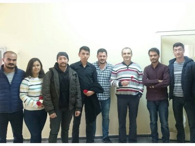 DEÜ MADEN MÜHENDİSLİĞİ BÖLÜMÜ ÖĞRENCİLERİ ÖĞRETMENLER GÜNÜ KUTLAMASI.(24.11.2016)