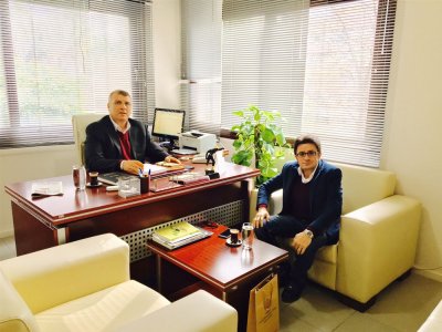 ÇEVRE MÜHENDİSLERİ ODASI ADANA ŞUBE BAŞKANI KENAN DOĞAN ŞUBEMİZİ ZİYARET ETTİ (25.01.2017)