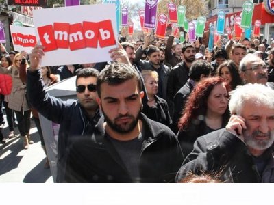 TMMOB ÜYELERİ PROVOKASYONA GEÇİT VERMEZ