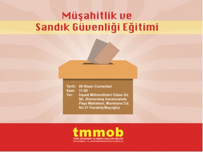 Müşahitlik ve Sandık Güvenliği Eğitimi