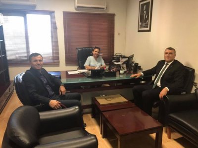 DOĞAL KAYNAKLAR,RUHSAT VE KÜLTÜR VARLIKLARI MÜDÜRÜ SAYIN AYSEL (ÖZDEŞ) SEVİNÇ`İ MAKAMINDA ZİYARET (26/09/2017)