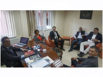 KTMMOB YERBİLİM MÜHENDİSLERİ ODASI YÖNETİCİLERİNİN ODAMIZ ZİYARETİ