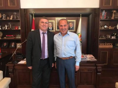 ADANA BÜYÜKŞEHİR BELEDİYE BAŞKANI HÜSEYİN SÖZLÜ `YÜ ZİYARET (25/10/2017)