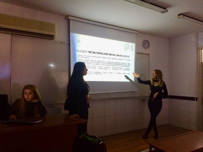 ÇUKUROVA ÜNİVERSİTESİ ÖĞRENCİLERİNE SUNUM YAPTIK (21/11/2017)