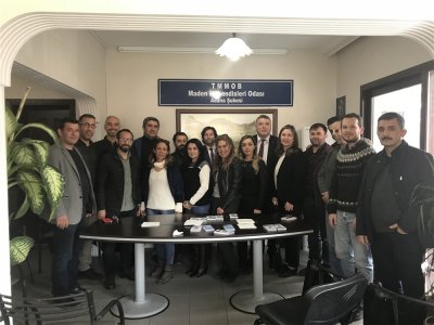 Ç.Ü. MADEN MÜHENDİSLİĞİ BÖLÜM BAŞKANI VE HOCALARI ŞUBEMİZİ ZİYARET ETTİ (19/02/2018)