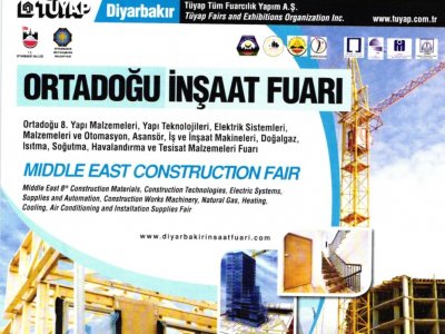Ortadoğu İnşaat Fuarı 15-18 Mart Tarihlerinde Diyarbakır’da Gerçekleştirildi.