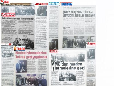 Ç.Ü. MADEN MÜHENDİSLİĞİ BÖLÜM BAŞKANI VE HOCALARINI ZİYARET ETTİK (01/03/2018)