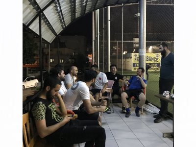 GENÇ MADENCİLER İLE MADEN MÜHENDİSLERİ FUTBOL MAÇI DÜZENLENDİ (18.04.2018)