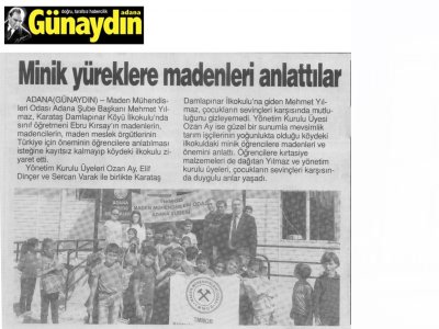 BASINDA DAMLAPINAR KÖYÜ İLKOKULU ZİYARETİMİZ (05.10.2018)