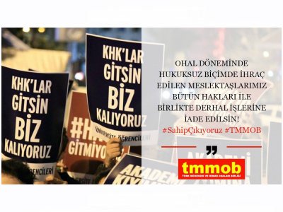 KRİZE KARŞI YÜRÜTÜLEN KAMPANYAYA İLİŞKİN ÜYELERE MEKTUP
