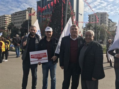 YOKSULLAŞMAYA, İŞSİZLİĞE, GÜVENCESİZLİĞE KARŞI MÜCADELE" MİTİNGİNE KATILDIK (15.12.2018)